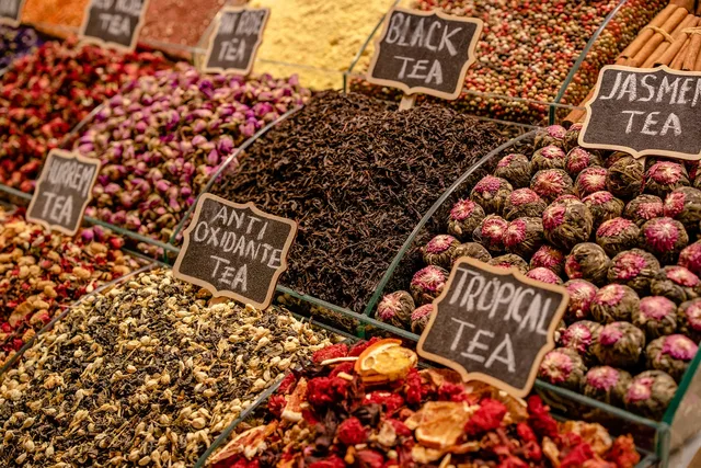 tea, market, organic, ingredient, herbal, aroma, marketing, aromatic, shop. How a tea shop stocks its shelf for routine drinkers and browsers