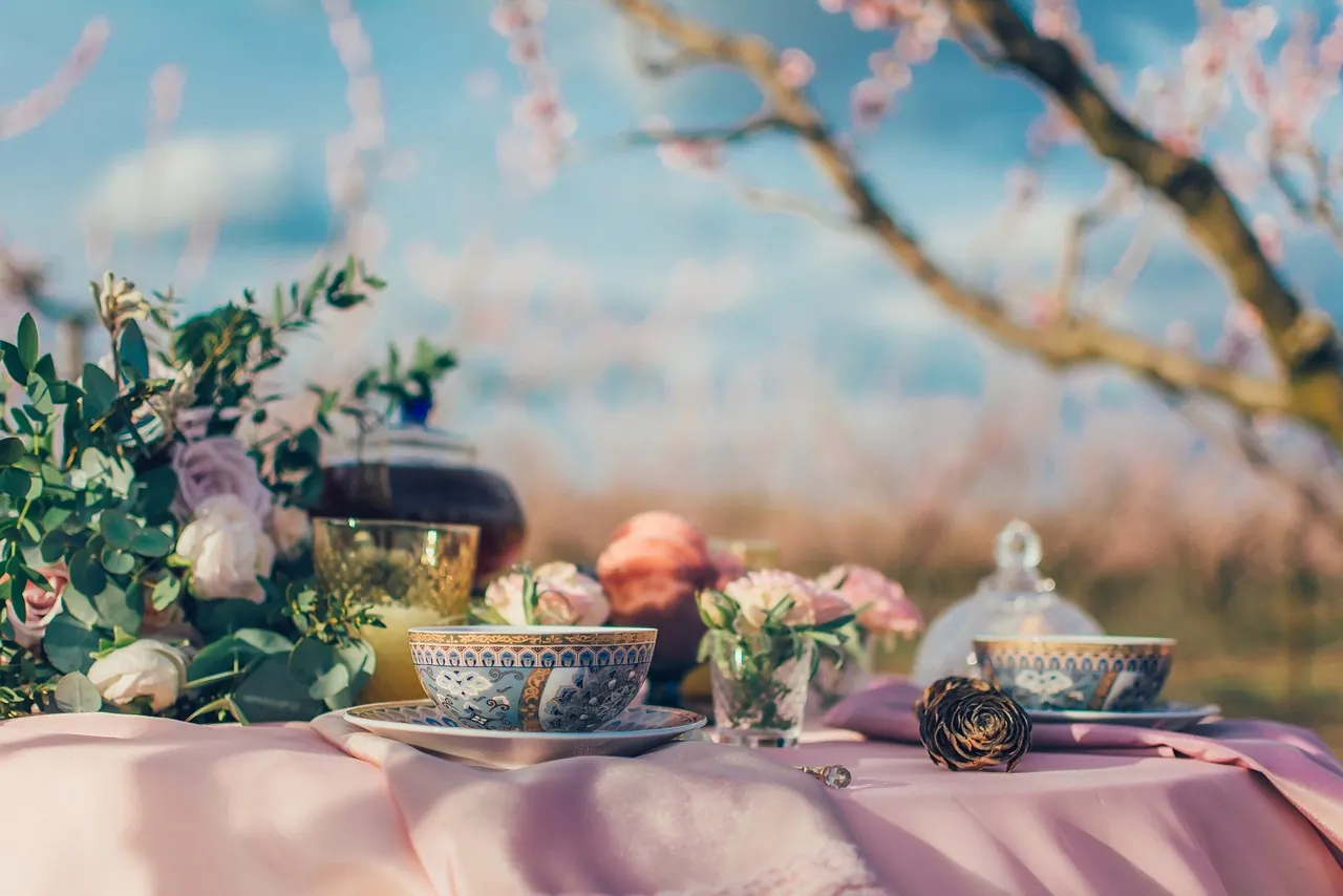 tea, tea cup, cup, drink, table, traditional, nature, outdoors
